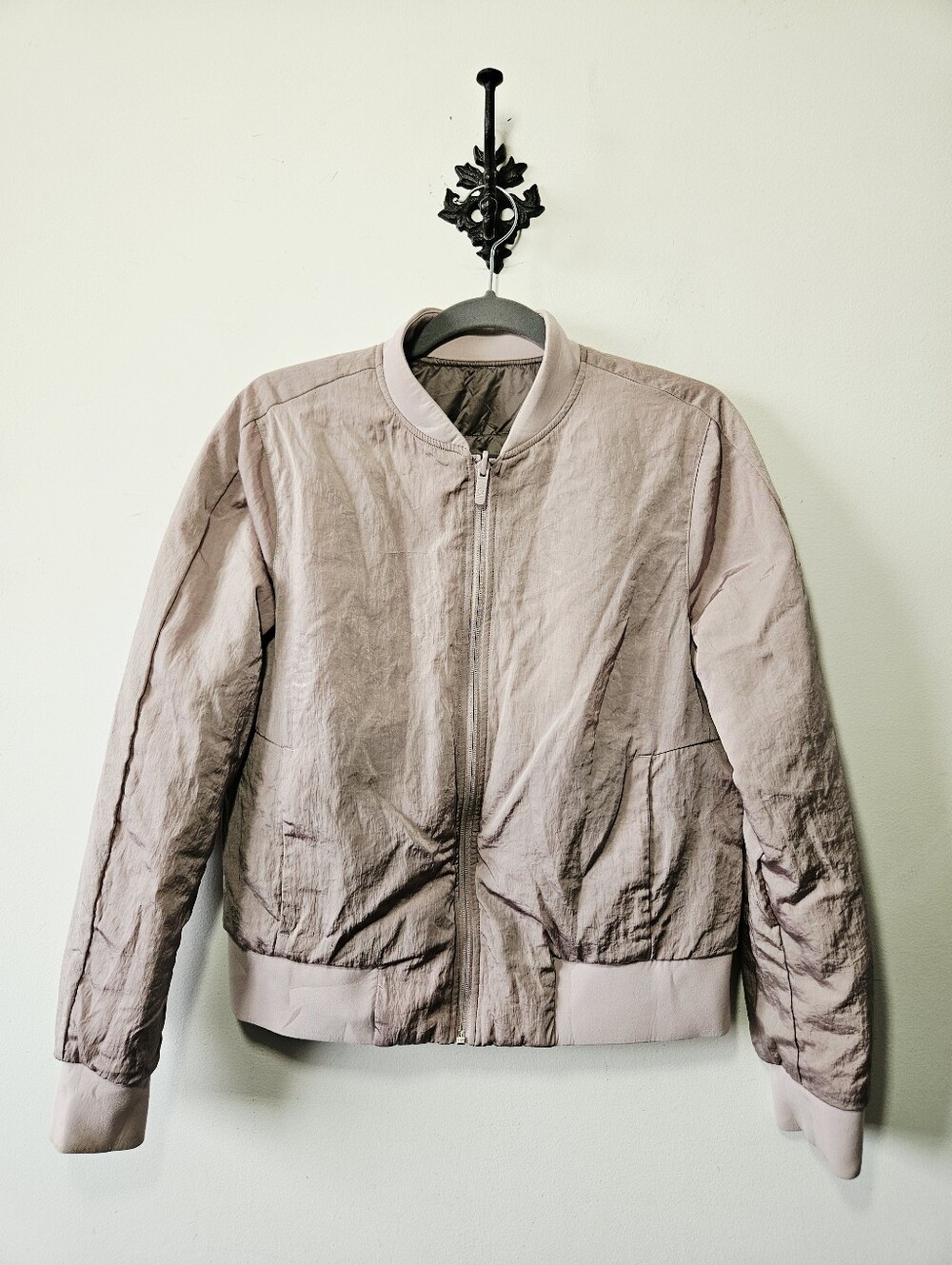 Lululemon Non-Stop Bomber *Reversible Size 10 Pink Fawn Puffer Jacket - Picture 2 of 10